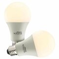 Resplandor Solana A19 WiFi Connected LED Smart Light Bulb  60 Watt Equivalent  Frost, 2PK RE3342492